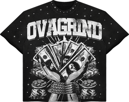 Black "Rhinestone" Cropped Tee